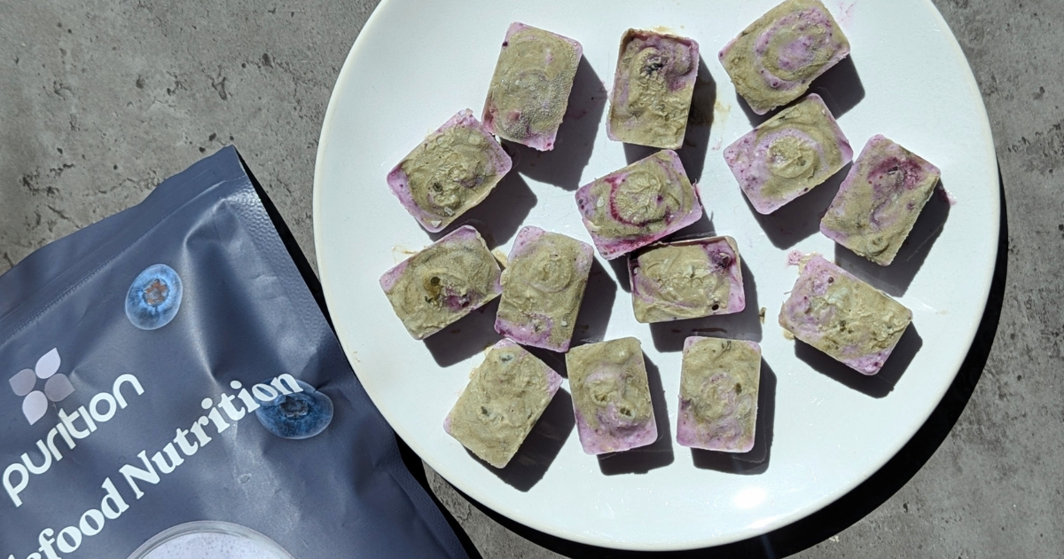 Blueberry & Matcha Yoghurt Bites