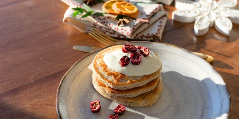 Orange & Cranberry pancakes