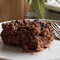 Chocolate & Purition Banana Baked Oats