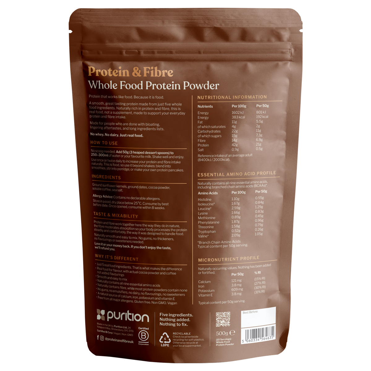 Mocha Protein & Fibre