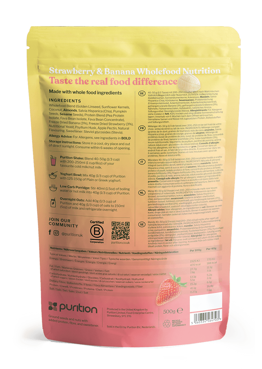 Vegan Strawberry & Banana 500g